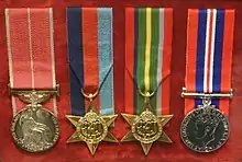 Image of medals received by William Gun Chong