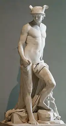 Mercury or The Trade; by Augustin Pajou; 1780; marble; height: 196 cm; Louvre