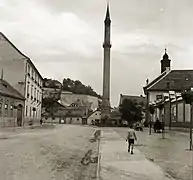 Eger minaret in 1935.