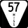 Mississippi Highway 57 marker