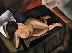 Moïse Kisling, Nu sur un divan noir, 1913, oil on canvas, 97 x 130&nbsp;cm