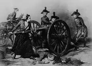Image 20Molly Pitcher at the Battle of Monmouth (from History of New Jersey)