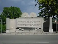 Monument at the Jewish cemetery of Belfort.