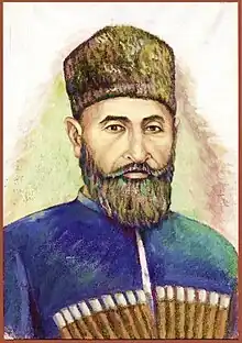 Mordecai ben Avshalom. Artist Shalum Shalumov. Watercolor and Gouache on paper. 2008.