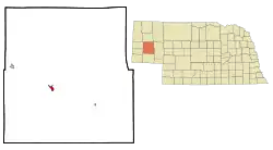 Location of Bridgeport, Nebraska