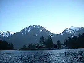 Mount Arthur rising above the Jervis Inlet