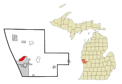 Location of North Muskegon, Michigan