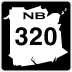 Route 320 marker