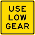 Use lower gear