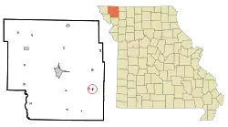 Location of Clyde, Missouri