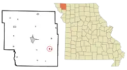 Location of Conception Junction, Missouri
