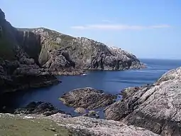 North coast of Scarp with view to the west