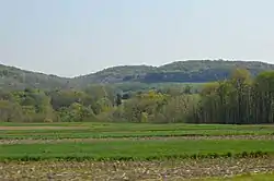 Fields and hills along Pennsylvania Route 56