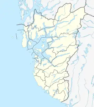 Varhaug is located in Rogaland