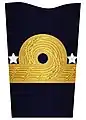 Pre-2003 sleeve insignia for a two star admiral