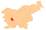 The location of the Municipality of Logatec