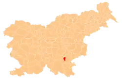 The location of the Municipality of Straža