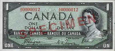 $1 banknote, "Devil's Head" printing