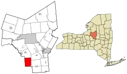 Location in Oneida County and the state of New York.