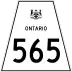 Highway 565 marker