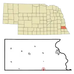 Location of Talmage, Nebraska