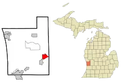 Location within Ottawa County