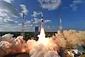 PSLV C48 RISAT-2BR1 lift-off from First Launch Pad