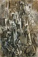 1911, The Poet (Le poète), oil on linen, 131.2 × 89.5&nbsp;cm (51 5/8 × 35 1/4 in), The Solomon R. Guggenheim Foundation, Peggy Guggenheim Collection, Venice