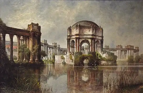 Palace of Fine Arts and the Lagoon, 1915