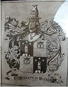 Perocco di Meduna Coat of Arms