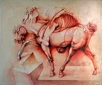 Untitled I, undated, airbrush, 100 x 123&nbsp;cm