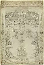 The Evening (1803), pen & pencil, 95.2 x 64&nbsp;cm.