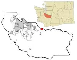 Location of Buckley, Washington
