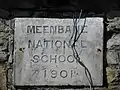 Plaque at Meenbane National School, County Donegal