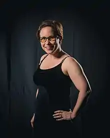 Fran Wilde at Worldcon in Helsinki, 2017.