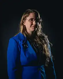 Palmer at the 75th Worldcon in Helsinki, Finland, in August 2017