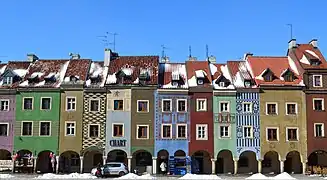 Old Market Square – merchant houses, originally 16th century's herring stalls.