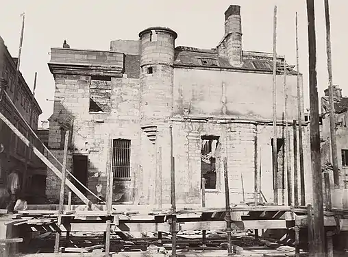 Demolition of medieval buildings, late 1870s