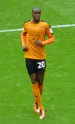Prince Oniangué playing for Wolverhampton Wanderers in 2016.