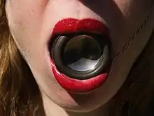 A photo of the work Put It In My Mouth by Maya Dunietz. Photo by Dana Dunietz