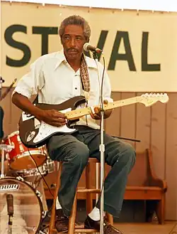 Burnside performing in Knoxville, Tennessee, at the 1982 World's Fair