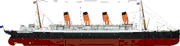 A naval drawing of RMS Aquitania in her original 1914 appearance (starboard profile).