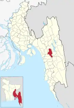 Location of Rangunia