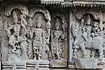 Panel relief of Hindu deities in the Mallikarjuna temple at Basaralu
