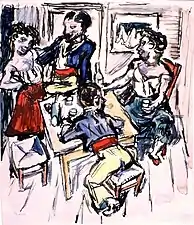 Brothel scene in Algeria (1915)