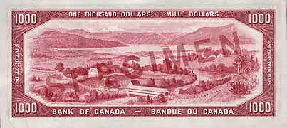 $1000 banknote, "Devil's Head" printing