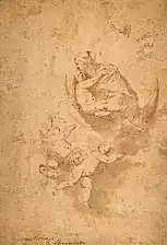 Virgin of the Crescent Moon, 1551–52, pen, ink & wash, 24 x 16.5 cm., Metropolitan Museum of Art