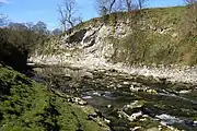 River Wharfe at Loup Scar Gorge54°3′3.21″N 1°57′5.02″W﻿ / ﻿54.0508917°N 1.9513944°W﻿ / 54.0508917; -1.9513944