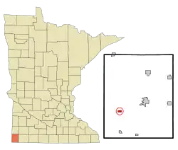 Location of Beaver Creek, Minnesota