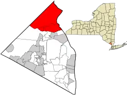Location in Rockland County and the state of New York.